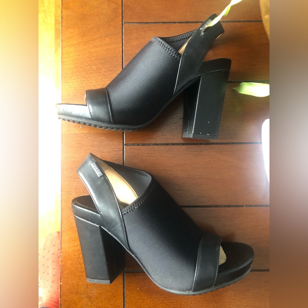 Calvin Klein Black Sandals with Stretch